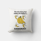 バナナスフルーツバおもしろいナナ クッション (正面)