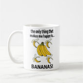 バナナスフルーツバおもしろいナナ コーヒーマグカップ (左)