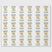 バナナスフルーツバおもしろいナナ ラッピングペーパー (フラット)