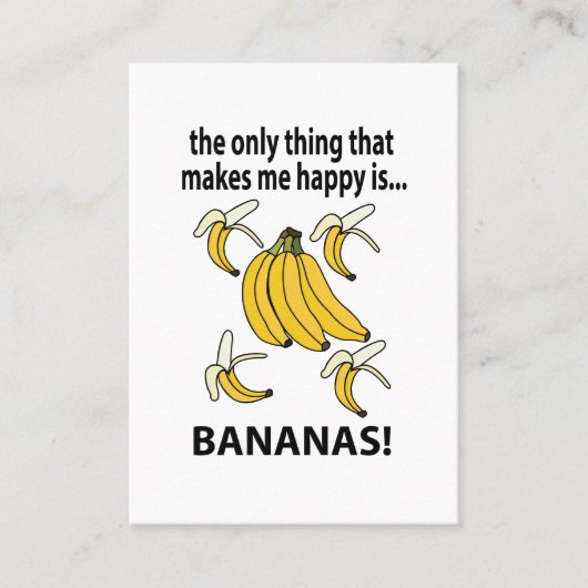 バナナスフルーツバおもしろいナナ 名刺 (正面)