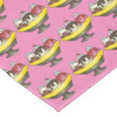 バナナスプリットアイスクリームショップサンデグルメプリント テーブルクロス (アングル)