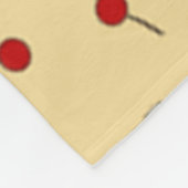 バナナスプリットプリント フリースブランケット (角)