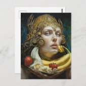 バナナスプリット風変わりサンdae女神 ポストカード (正面/裏面)