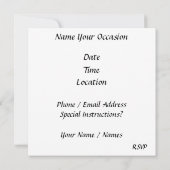 バナナスプリット 招待状 (裏面)