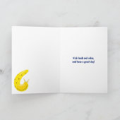 バナナスラグズイエローアンド王室のブルー誕生日 カード (内部)