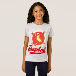 バナナスラッガー 楽しい野球カスタムグラフィック Tシャツ