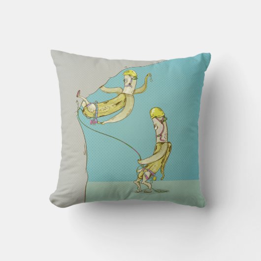 バナナスロック登山おもしろい果実 クッション (正面)