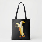 バナナダック。擬人化おもしろい果実動物 トートバッグ (正面)