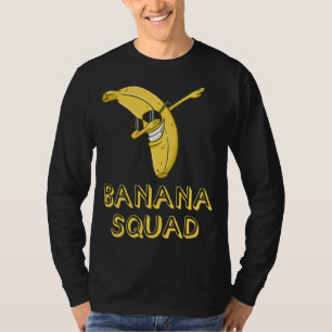 バナナダビングサングラスアイリング顔フルーツ恋人 Tシャツ