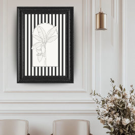 バナナツリーエレガント植物学 ポスター