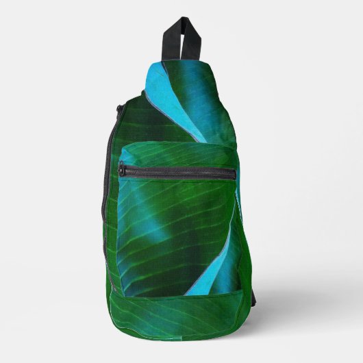 バナナツリークローズアッププリントカットソーバッグ スリングバッグ (正面)