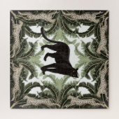 バナナツリーチータ熱帯パターン ジグソーパズル (横)