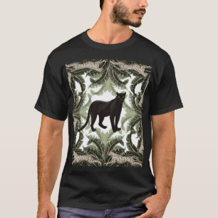 バナナツリーチータ熱帯パターン Tシャツ