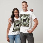 バナナツリーチータ熱帯パターン Tシャツ (ユニセックス)