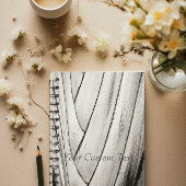 バナナツリーバークノートブック – カスタマイズ可能な文字 ノートブック