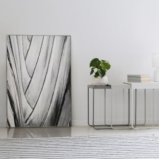 バナナツリー樹皮ポスター – 抽象芸術モノクロ壁 ポスター