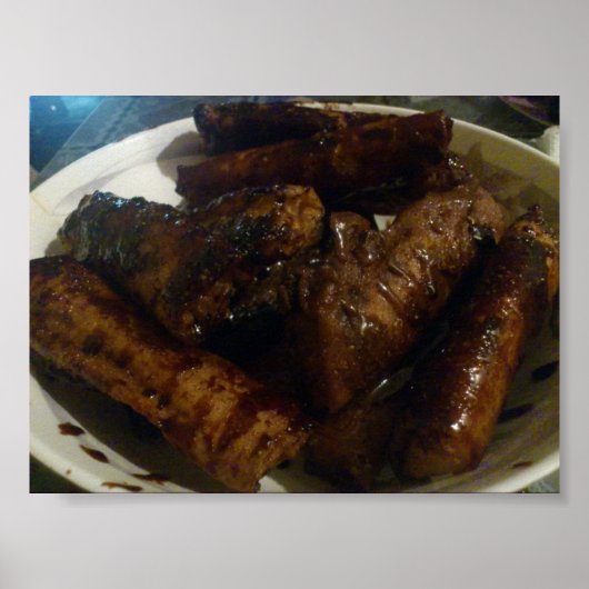 バナナトゥロン – フィリピン料理デザートポスター ポスター (正面)