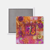 バナナドレスレディーマグネット マグネット (正面/裏面)