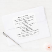 バナナナッツパンレシピ スクエアシール (封筒)