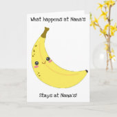 バナナナ カード (黄色い花)