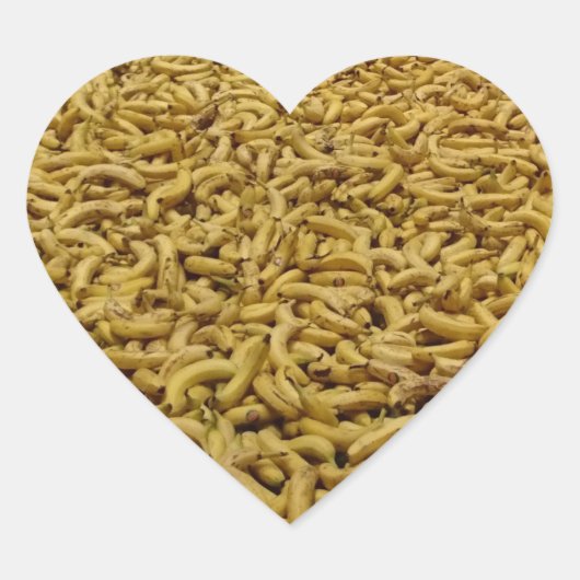 バナナハートシール ハートシール (正面)