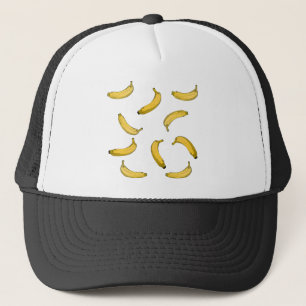 バナナパターンスケッチバージョン キャップ
