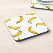 バナナパターンスケッチバージョン コースター (左側)