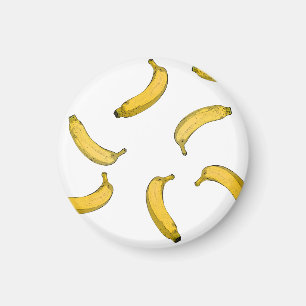 バナナパターンスケッチバージョン マグネット