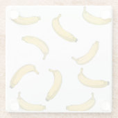 バナナパターン ガラスコースター (裏面)