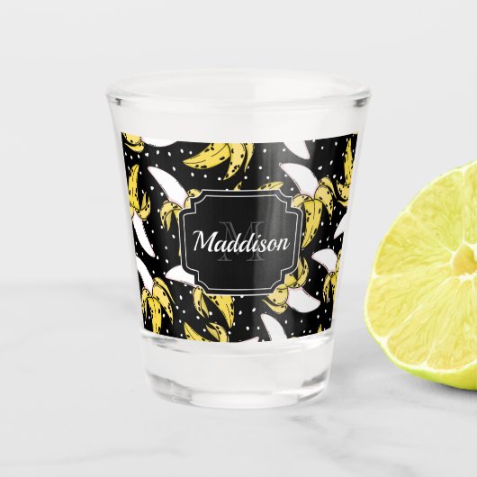 バナナパターン ショットグラス (正面)
