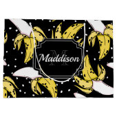 バナナパターン ラージペーパーバッグ (裏面)