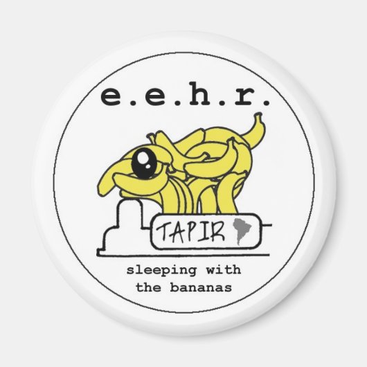 バナナパフォーマンスアート マグネット (正面)