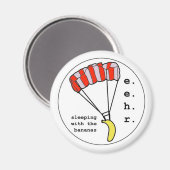 バナナパラシュートジャンプ マグネット (正面/裏面)