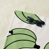 バナナパレードセージ緑 ビーチタオル (インサイチュ)