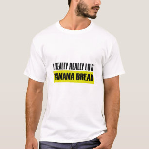 バナナパンが大好きおもしろいな食べ物かわいい Tシャツ