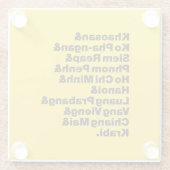 バナナパンケーキトレイル/サーキット ガラスコースター (裏面)