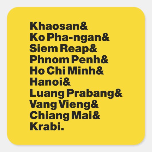 バナナパンケーキトレイル/サーキット スクエアシール (正面)