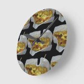 バナナパンケーキ[ロティクルアイカイ] ラウンド壁時計 (傾斜)