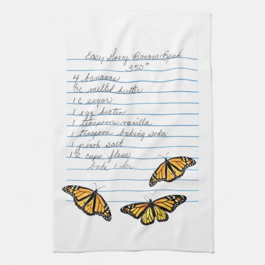 バナナパンタオル4 キッチンタオル (縦)