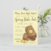 バナナパンベーカリーポップアップワークショップベイクセール 招待状 (スタンド正面)