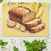 バナナパンベーキングレシピ キッチンタオル (折り畳み)