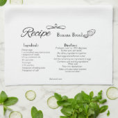 バナナパンレシピ キッチンタオル (折り畳み)