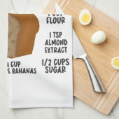 バナナパンレシピ キッチンタオル (四つ折り)