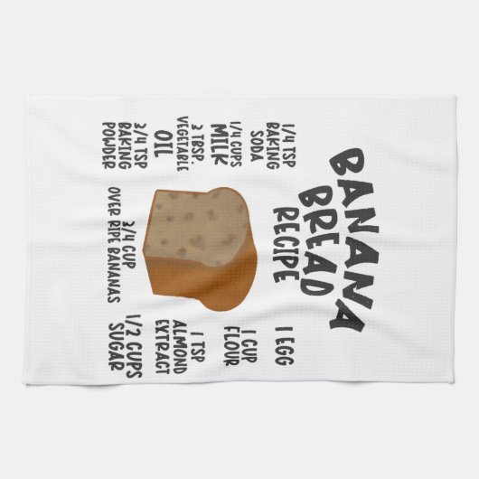 バナナパンレシピ キッチンタオル (横)