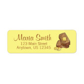 バナナパン焼いたグッズべーカーベーカリーグルメ ラベル (正面)