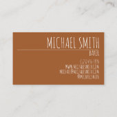 バナナパン焼いたグッズべーカーベーカリーグルメ 名刺 (裏面)