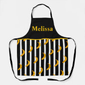 バナナパーソナライズされたとレモン エプロン (正面)