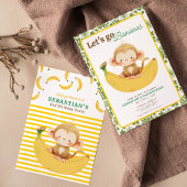 バナナパーティーだ!うちのサルちゃんの誕生日 招待状