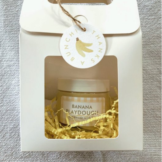 バナナパーティー遊び生地黄色ジンガムラベル ラベル