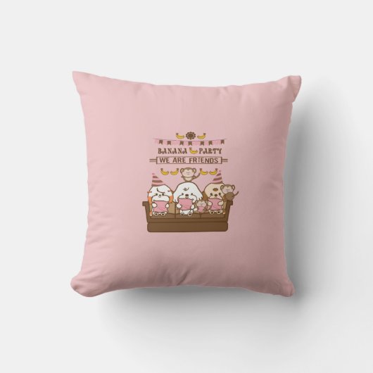 バナナパーティー クッション (正面)
